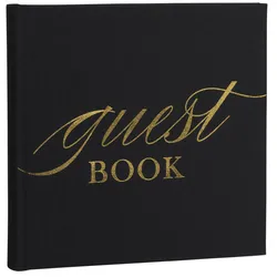 Focus Base Line Canvas Album 20x20 Guestbook Black - Fotoalbum